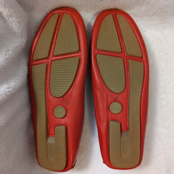 Johnston and Murphy Women's Red soft Leather luxury Driving Moccasin Shoe 7.5 M - Picture 6 of 9